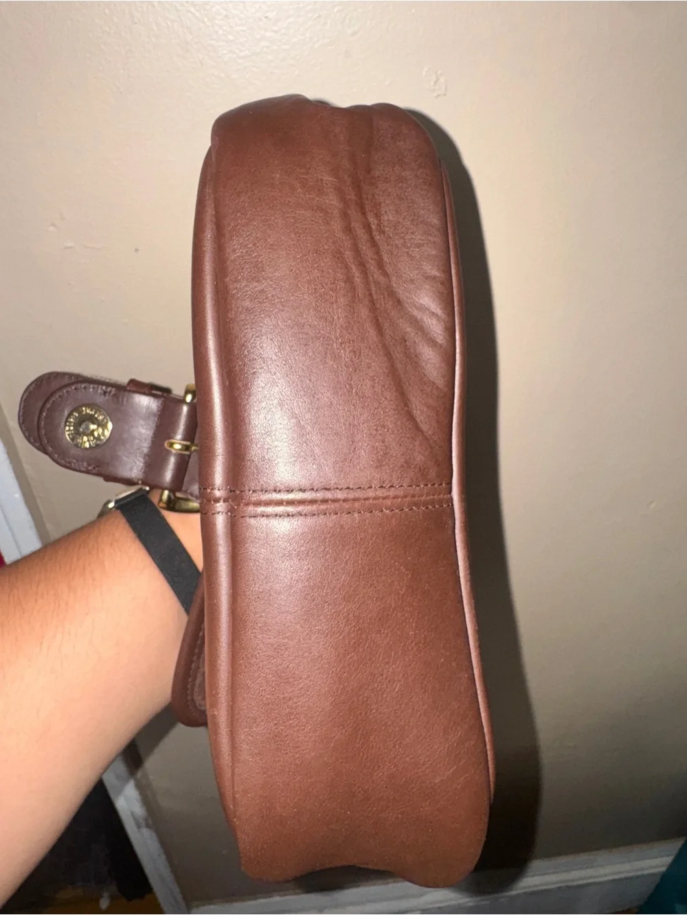 Vintage Coach Soho Bedford flap in Mahogany